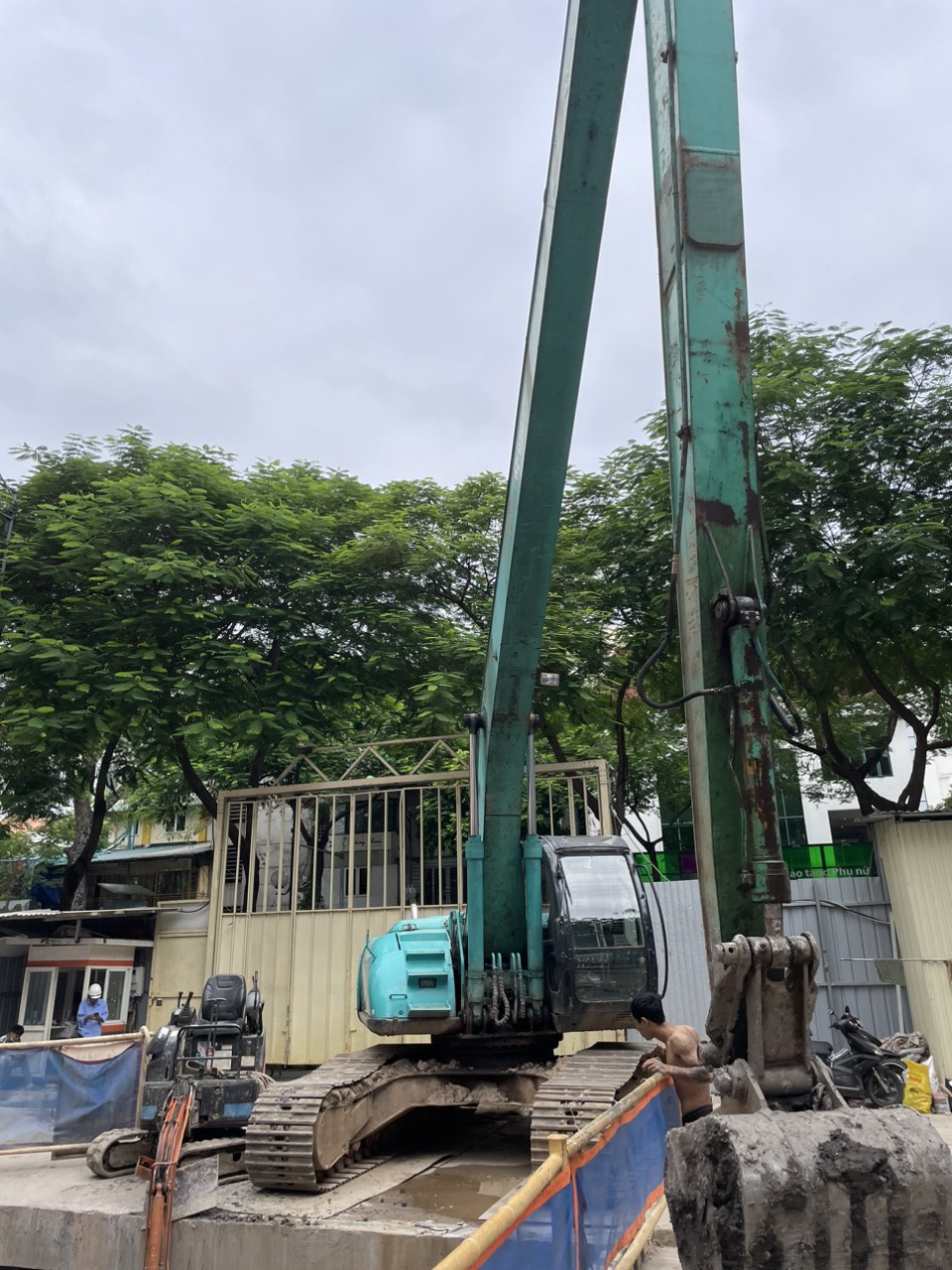 Thi Công 3 Tầng Hầm 43 Lý Thường Kiệt Hà Nội - Gia Hiển Cho Thuê Máy Xúc