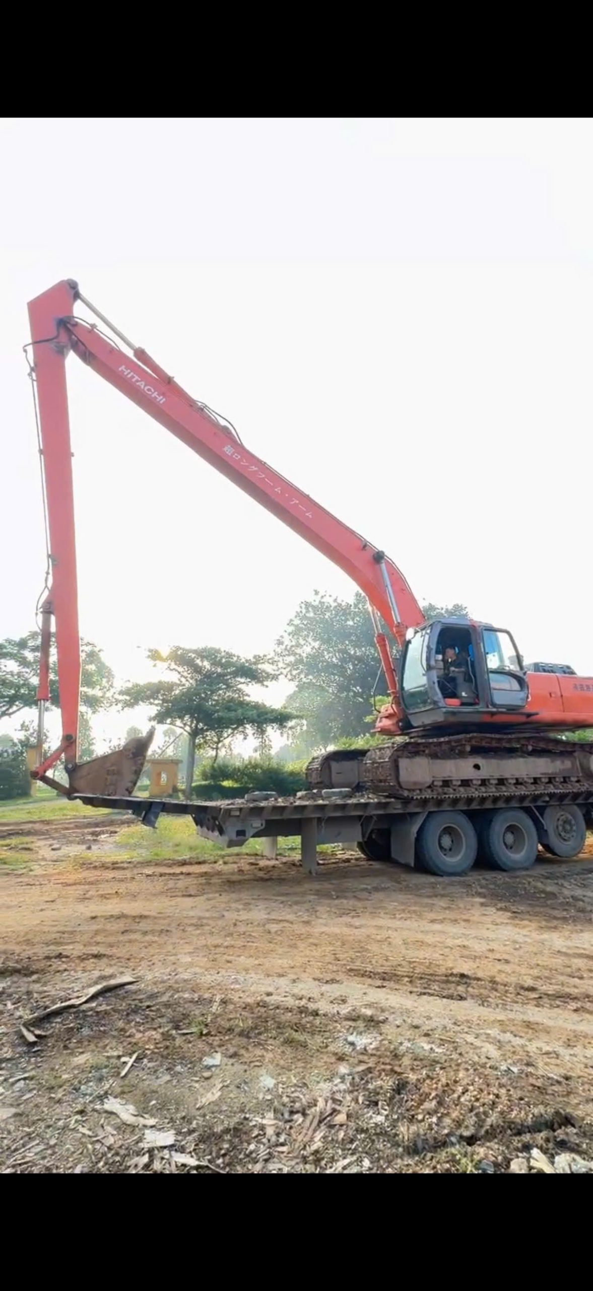 Gia Hiển cho thuê máy xúc cải tạo cống xả Cầu Am - Hà Đông -Hà Nội